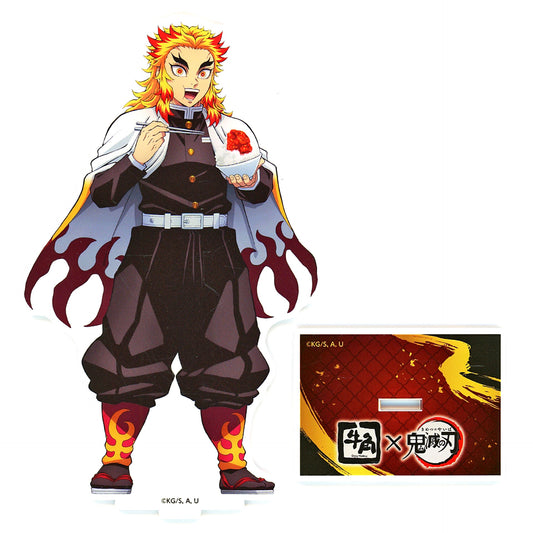 Kyojuro Rengoku ufotable Newly Drawn Original Acrylic Stand Gyu-Kaku x Demon Slayer Now Total Concentration on Yakiniku Campaign Tanjiro and Hashira Gathering Arc Target Set Menu Orderer Limited [USED]