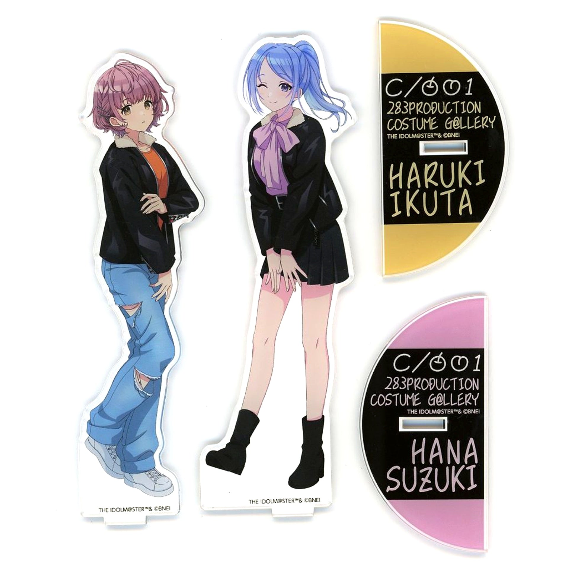 Hana Suzuki & Haruki Ikuta The Idolmaster Shiny Colors Acrylic Stand 283PRODUCTION COSTUME GALLERY Double Ha Produce Official Riders Jacket Purchase Bonus [USED]
