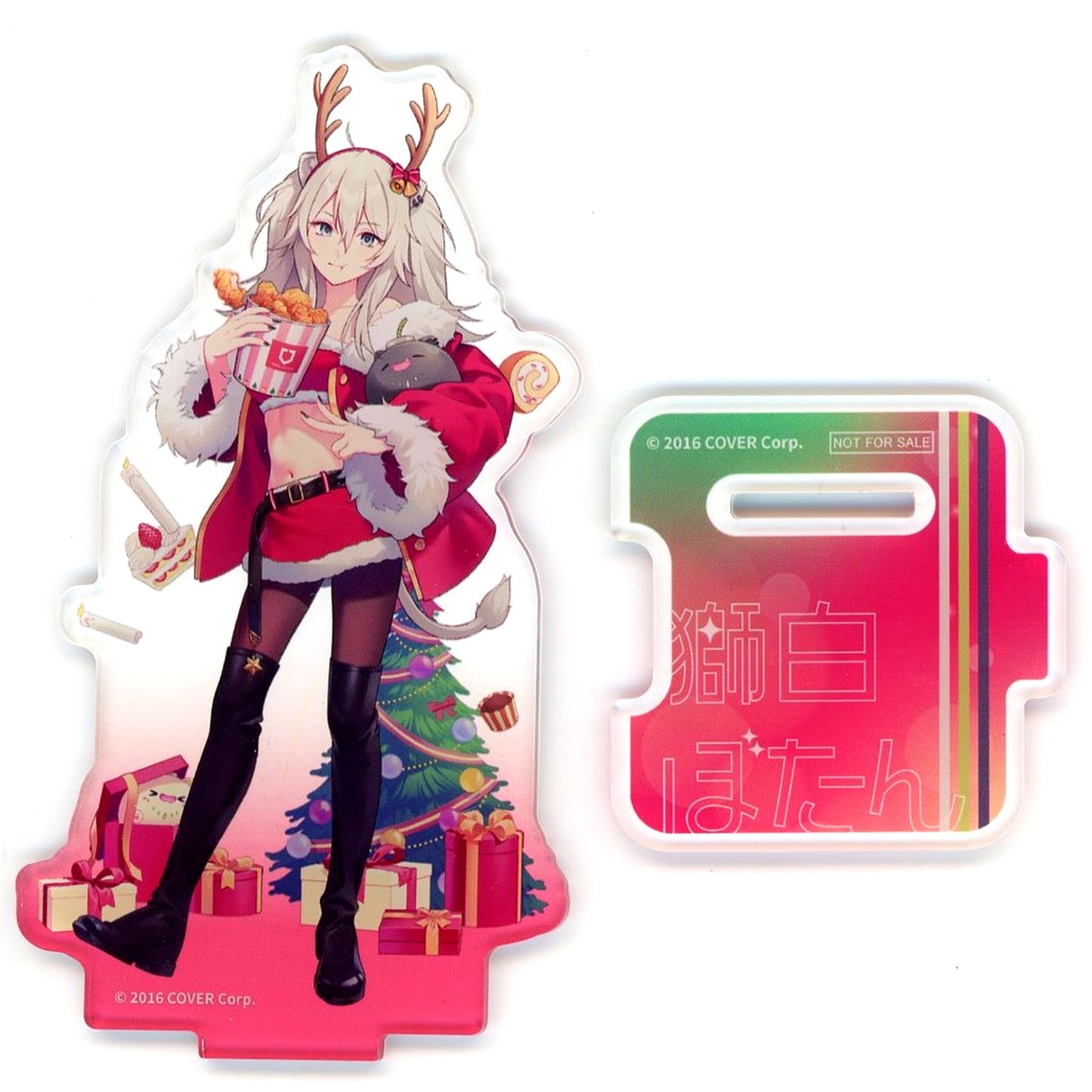 Shishiro Botan Acrylic Stand VTuber Hololive Shishiro Botan x RHINOSHIELD Christmas Limited Target Product Purchase Bonus [USED]