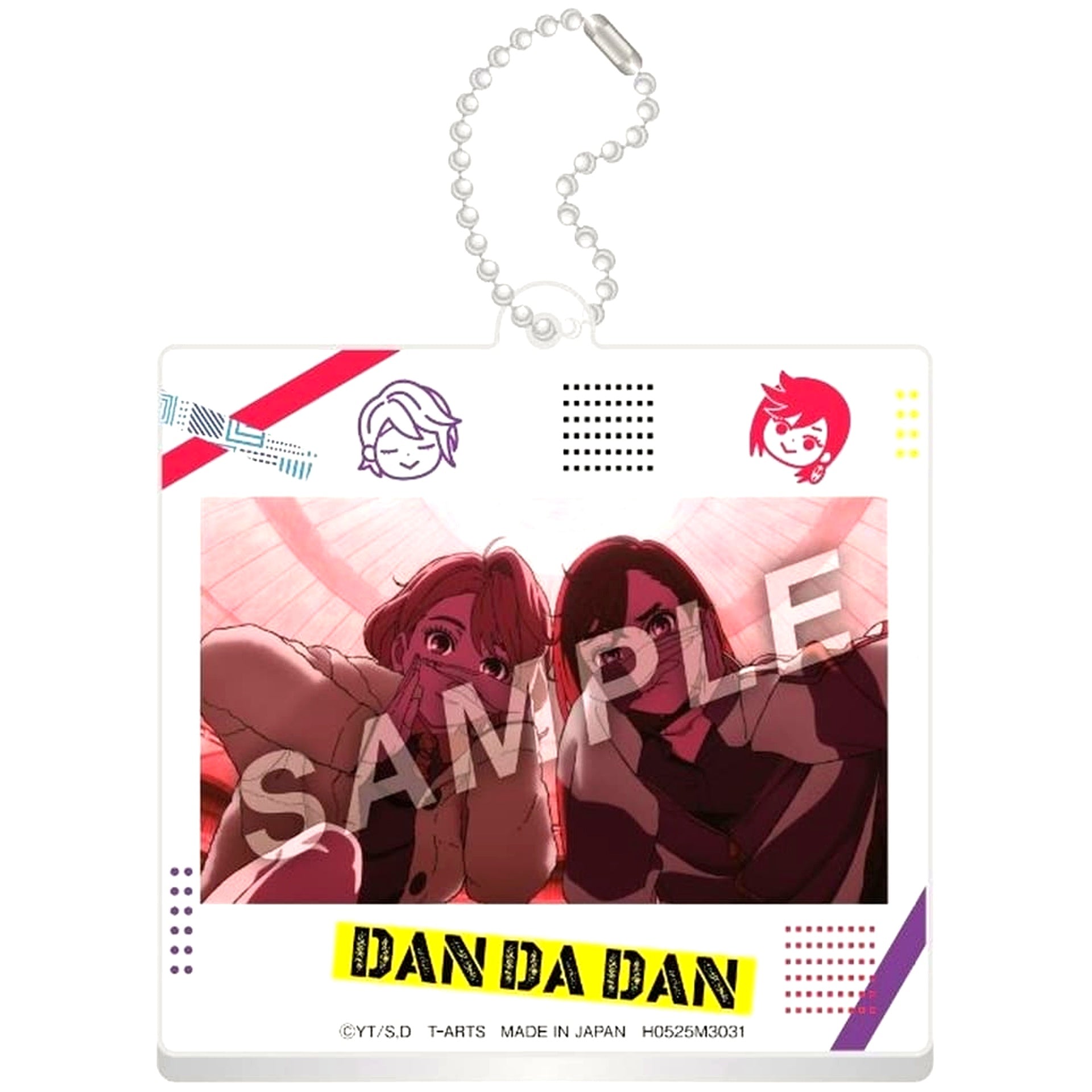 Dandadan Momo and Aira Scene Photo Trading Acrylic Keychain [USED]