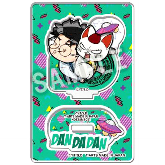 Okarun & Turbo Granny (Lucky Cat) Deforme Dandadan Trading Acrylic Stand [USED]