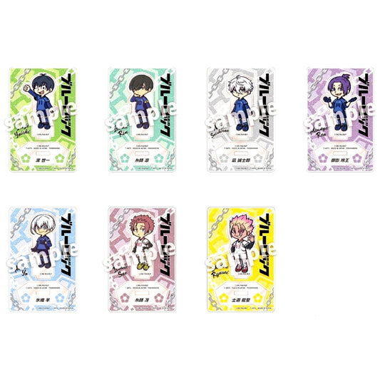 Set of 7 RETROP Blue Lock Trading Acrylic Stand [USED]