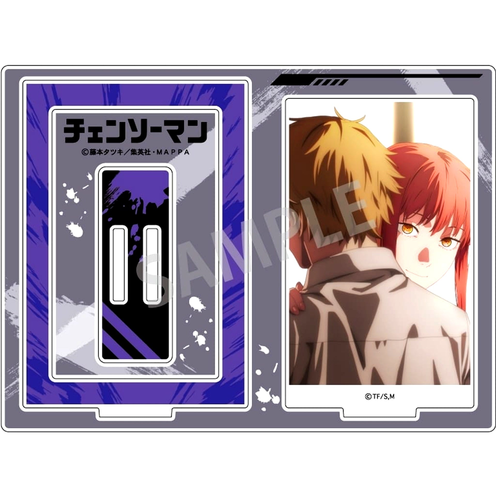 Denji & Makima Chainsaw Man Frame Acrylic Stand [USED]