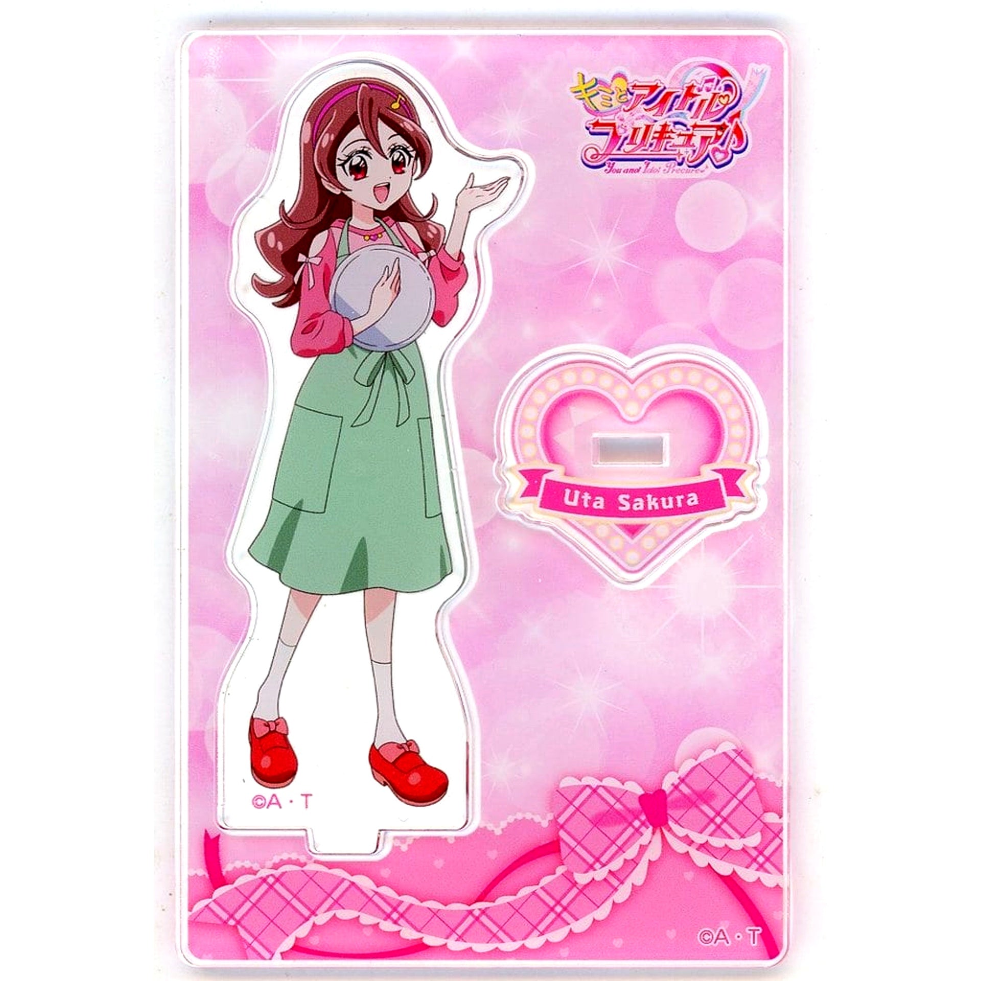 Uta Sakura You and Idol Pretty Cure Mini Acrylic Stand Vol.1 Casual Outfit Left Hand Raised [USED]
