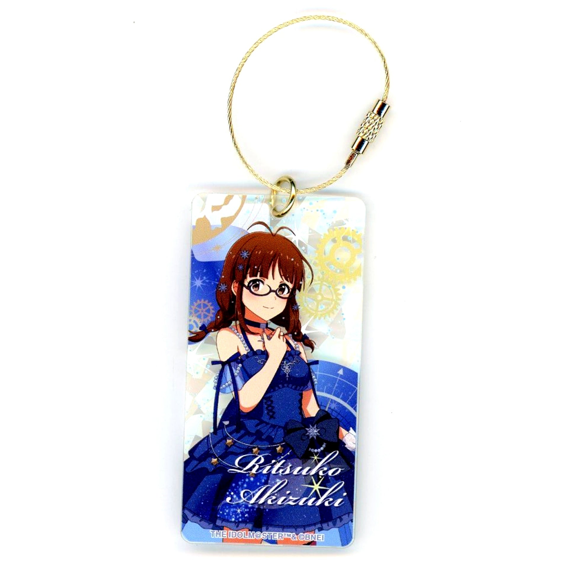 Ritsuko Akizuki The Idolmaster Series Acrylic Keychain Cerulean Astrolabe Ver. Atre Akihabara [USED]