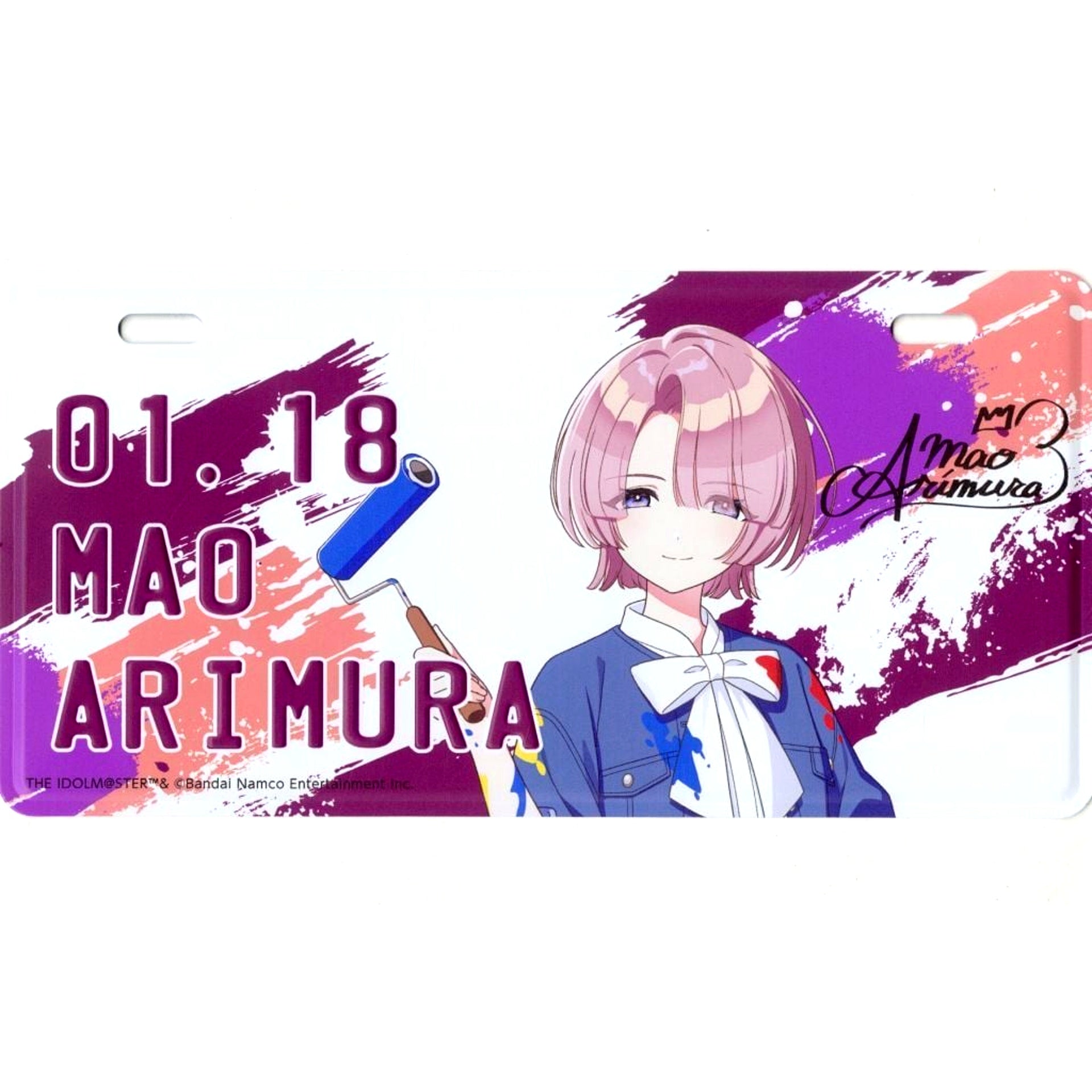 Mao Arimura Gakuen Idolmaster Birthday Plate Atre Akihabara Collab [USED]