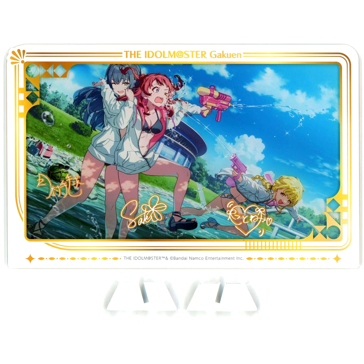 A Prize Enjoying Summer! Gakuen Idolmaster Official Shop Lottery Acrylic Board [USED]