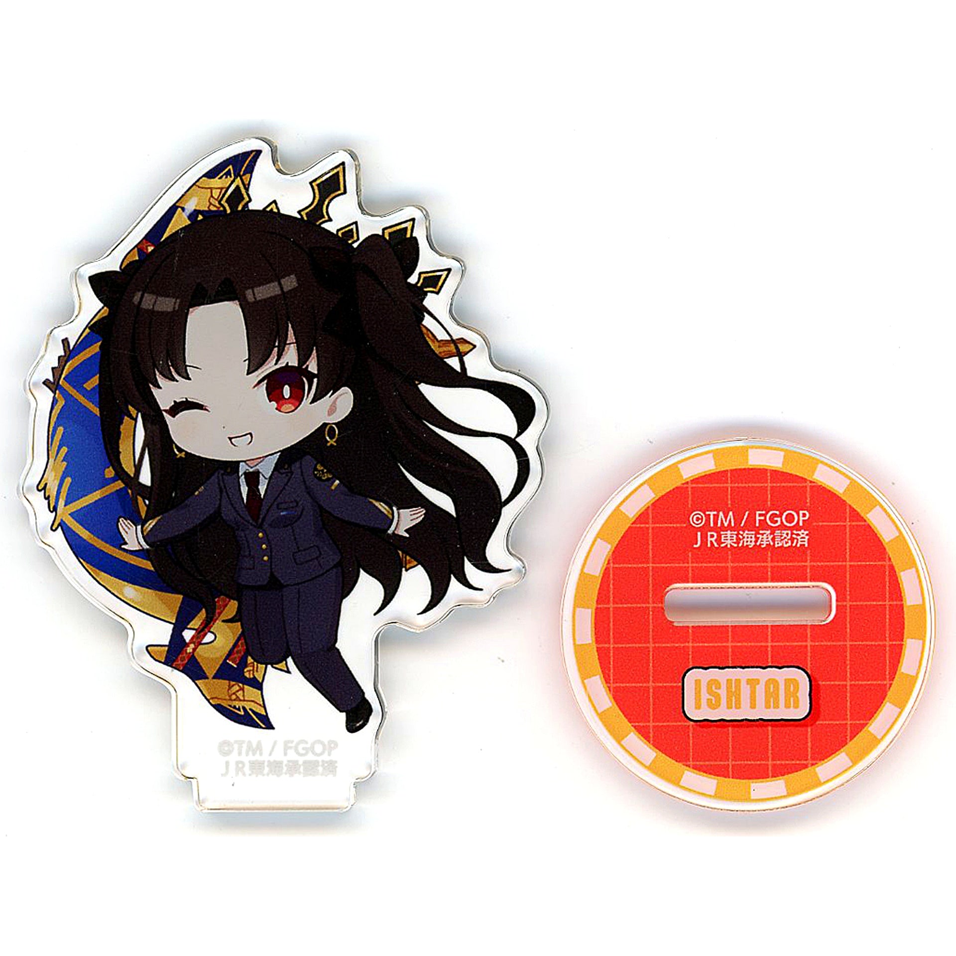 Archer/Ishtar Trading Chibi Oshi Tabi Collabo Ver. Fate/Grand Order Grand Journey Miryoku Tankyu Toshi Nagoya Acrylic Stand [USED]