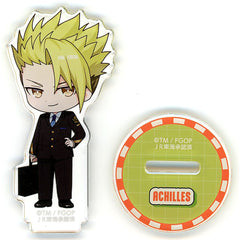 Rider/Achilles Trading Chibi Oshi Tabi Collabo Ver. Fate/Grand Order Grand Journey Miryoku Tankyu Toshi Nagoya Acrylic Stand [USED]