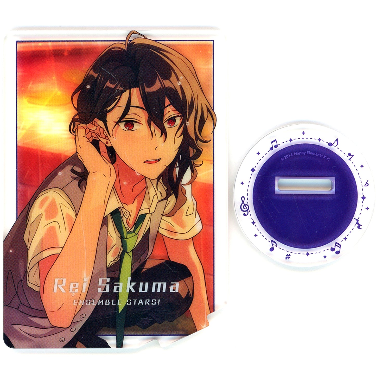 Rei Sakuma 12 Ensemble Stars!! Naname Acrylic Stand Yumenosaki Ver. [USED]