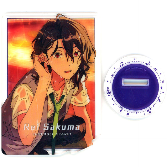 Rei Sakuma 12 Ensemble Stars!! Naname Acrylic Stand Yumenosaki Ver. [USED]
