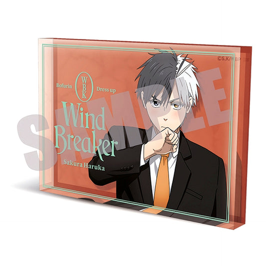Haruka Sakura Acrylic Block Dress up Ver. WIND BREAKER [USED]