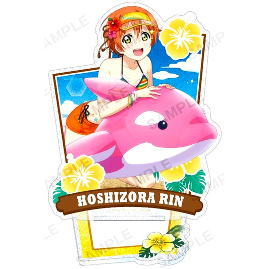 Rin Hoshizora u's Pool Ver. Kirarin Acrylic Stand Love Live! School Idol Festival [USED]