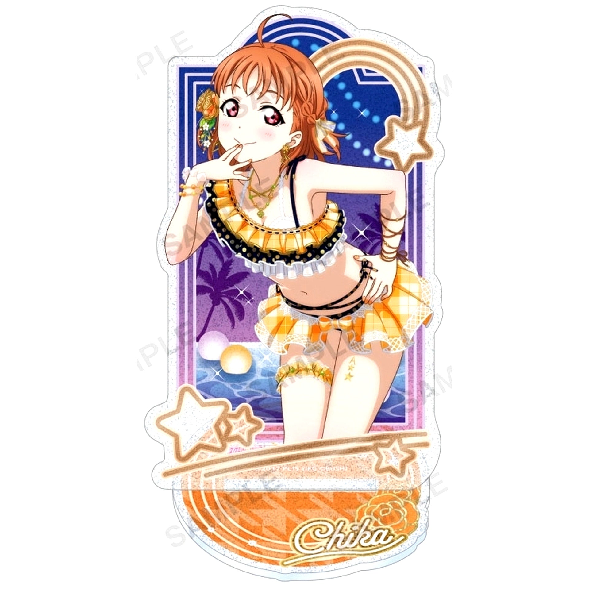 Chika Takami (Aqours Summer Night Ver.) Kirarin Acrylic Stand Love Live! School Idol Festival [USED]