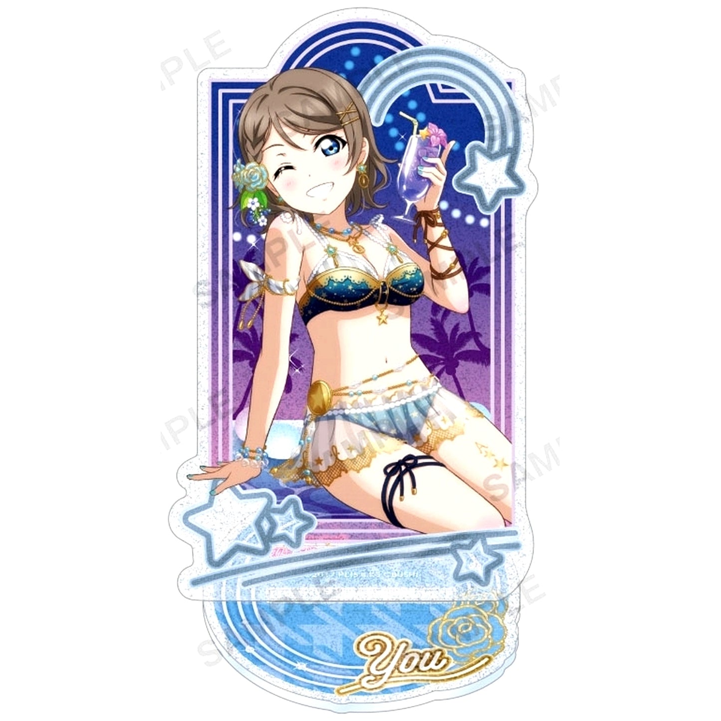 You Watanabe (Aqours Summer Night Ver.) Kirarin Acrylic Stand Love Live! School Idol Festival [USED]