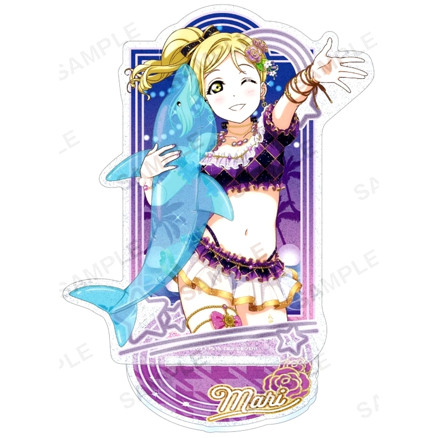 Mari Ohara (Aqours Summer Night Ver.) Kirarin Acrylic Stand Love Live! School Idol Festival [USED]