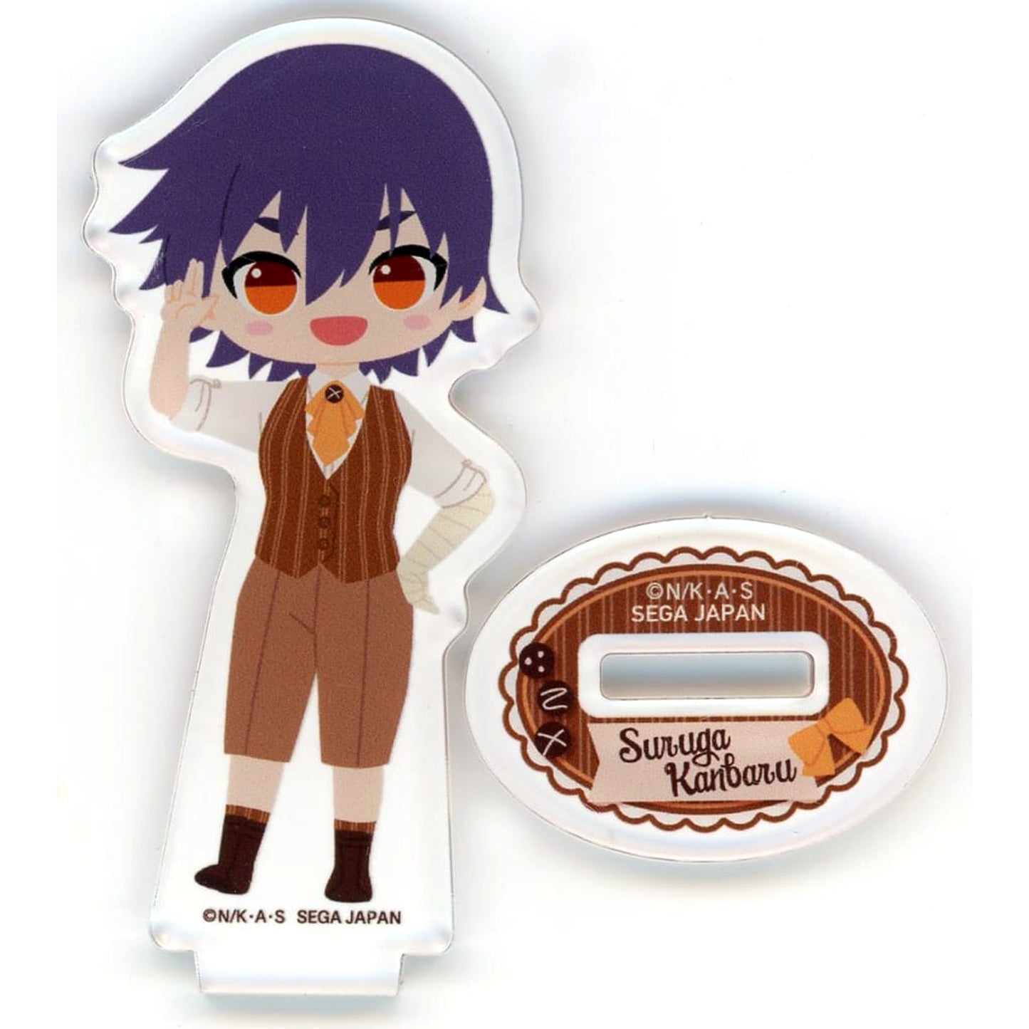 Monogatari Series Suruga Kanbaru Sega Lucky Kuji Online Mini Acrylic Stand Prize E-7 [USED]