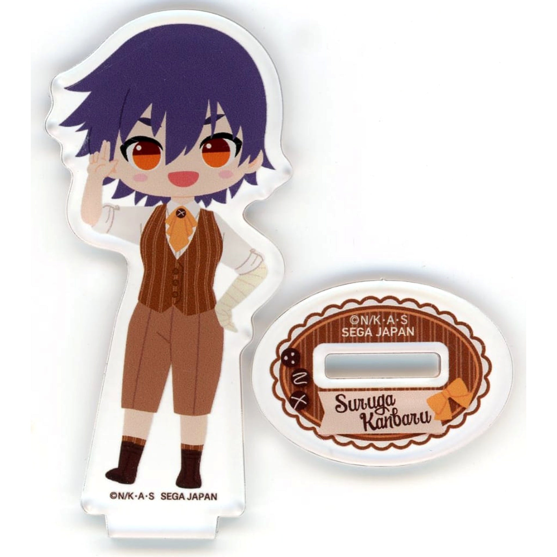 Monogatari Series Suruga Kanbaru Sega Lucky Kuji Online Mini Acrylic Stand Prize E-7 [USED]