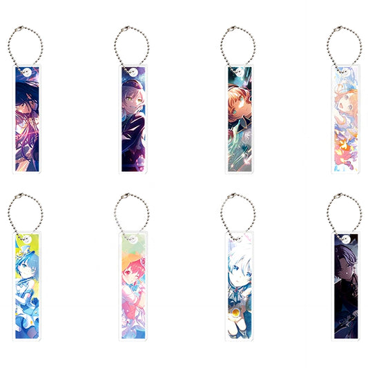 Set of 8 Project SEKAI Colorful Stage! feat. Hatsune Miku Acrylic Stick Keychain Collection Vol.9 B [USED]