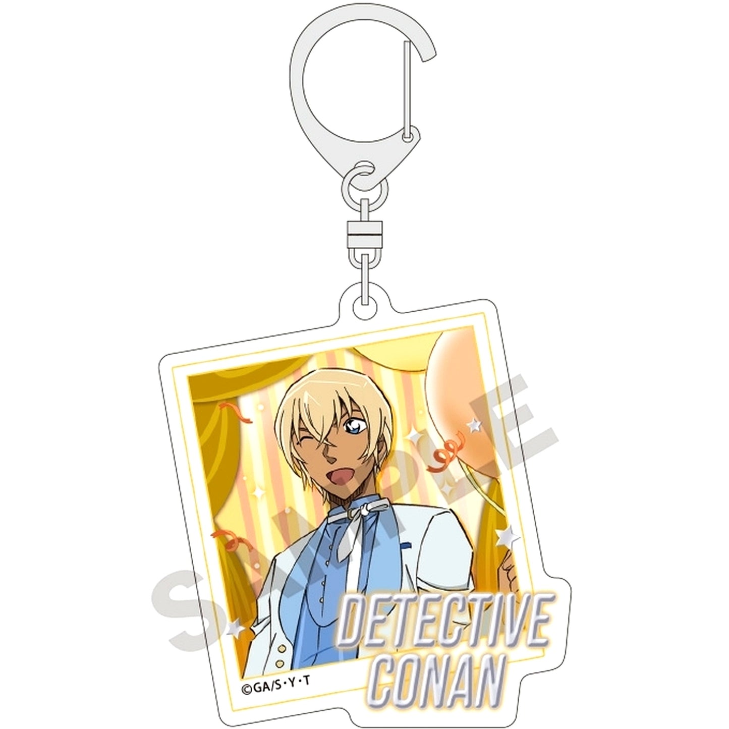 Toru Amuro Detective Conan Trading Acrylic Keychain Balloon No.7 [USED]