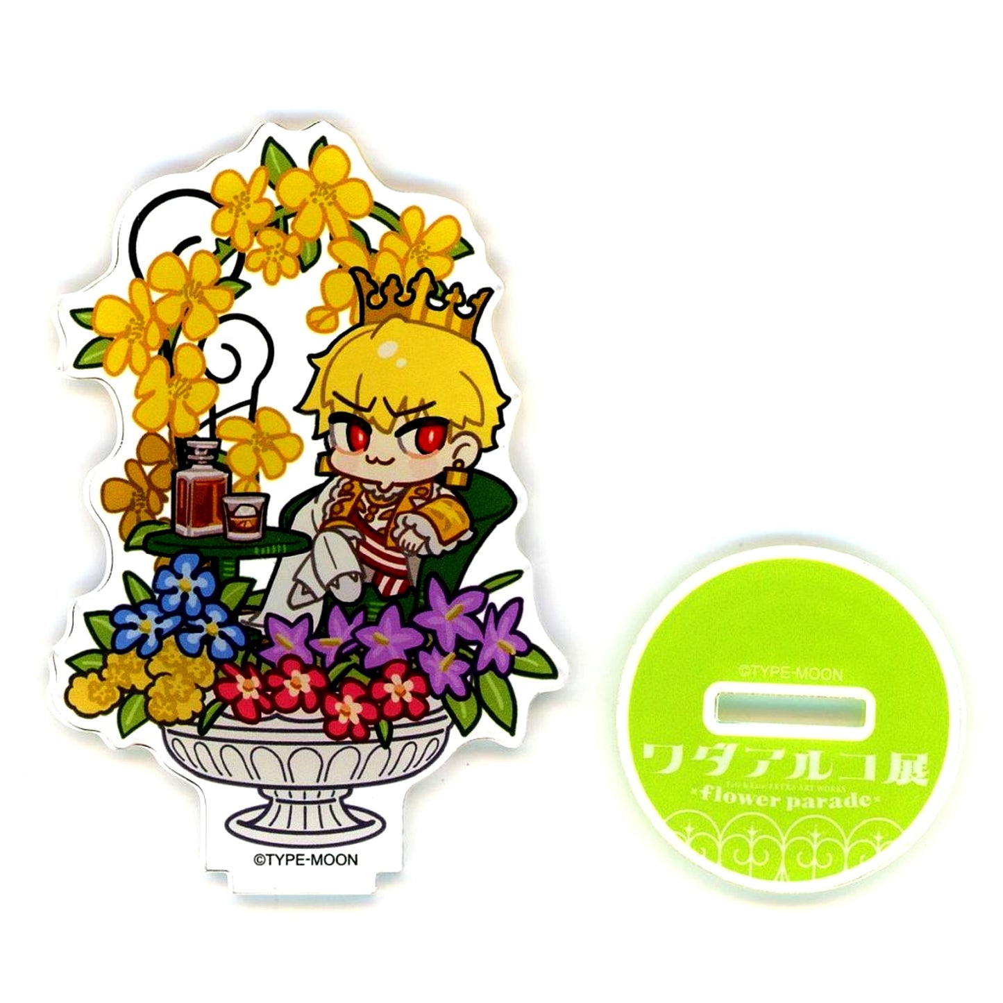 Gilgamesh Fate & Fate/EXTRA ART WORKS Wada Arco Exhibition flower parade Encore Deformed Acrylic Stand [USED]