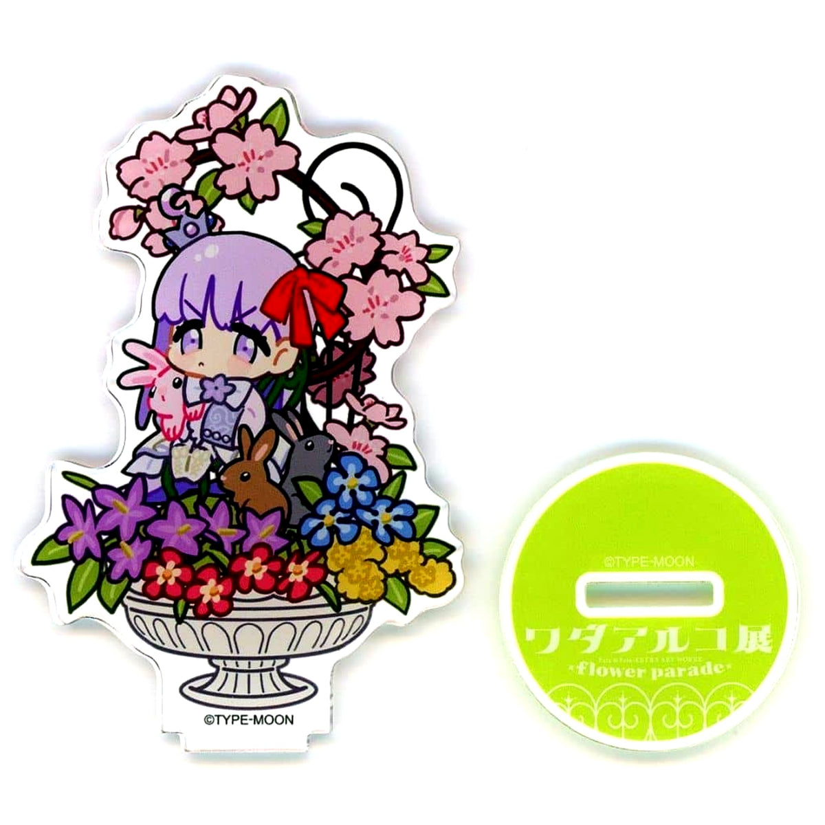 BB Fate/EXTRA Wada Arco Exhibition Fate & Fate/EXTRA ART WORKS flower parade Encore Deformed Acrylic Stand [USED]