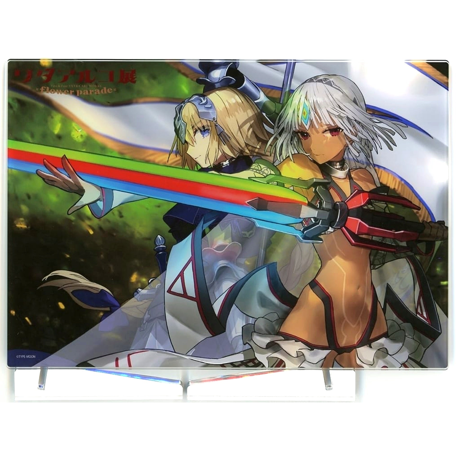 Nero Claudius & Tamamo no Mae Fate/EXTRA Wada Arco Exhibition Fate & Fate/EXTRA ART WORKS flower parade Encore Lenticular Acrylic Stand [USED]
