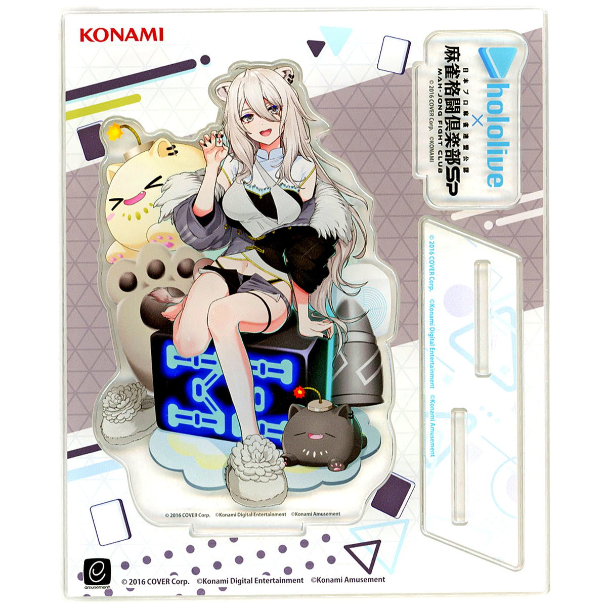Shishiro Botan Ver. Pajama-jan Until Morning Acrylic Stand Virtual YouTuber Hololive x Mahjong Fight Club Sp Hololive Mahjong Dai Dai Dai Collabo Fes 3rd Original Goods Present Campaign Point Exchange Prize [USED]