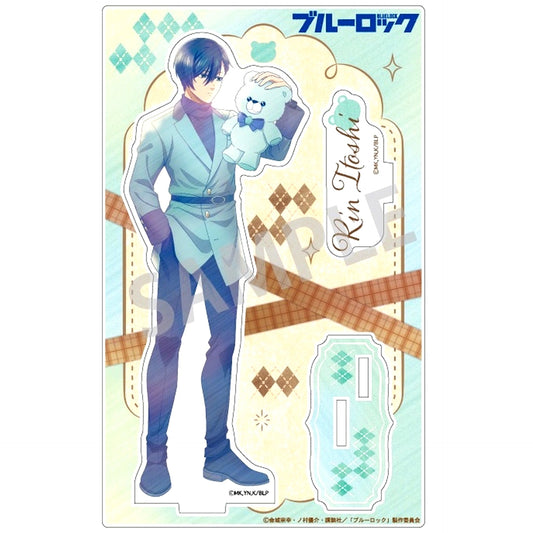 Rin Itoshi Teddy Bear Kamiani TOUCH Blue Lock Acrylic Stand [USED]