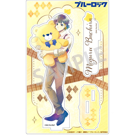 Meguru Bachira Teddy Bear / Kamiani Touch Acrylic Stand Blue Lock [USED]