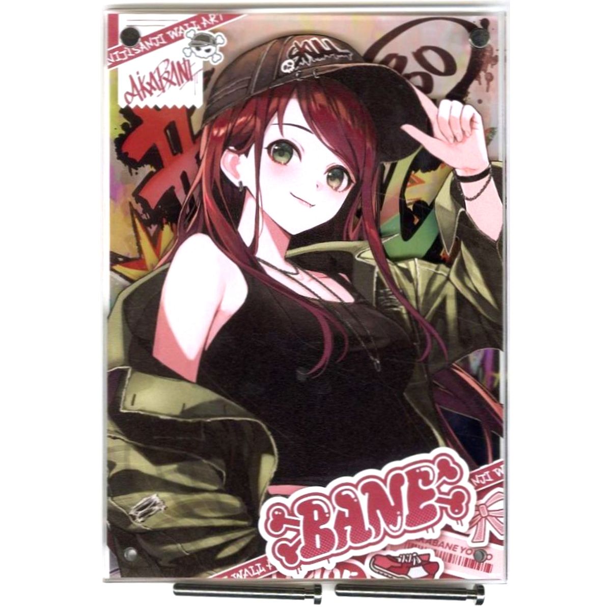 Akabane Youko 2 Layer Acrylic Panel DMM Scratch! Virtual YouTuber Nijisanji WALL ART Scratch Prize A-1 [USED]