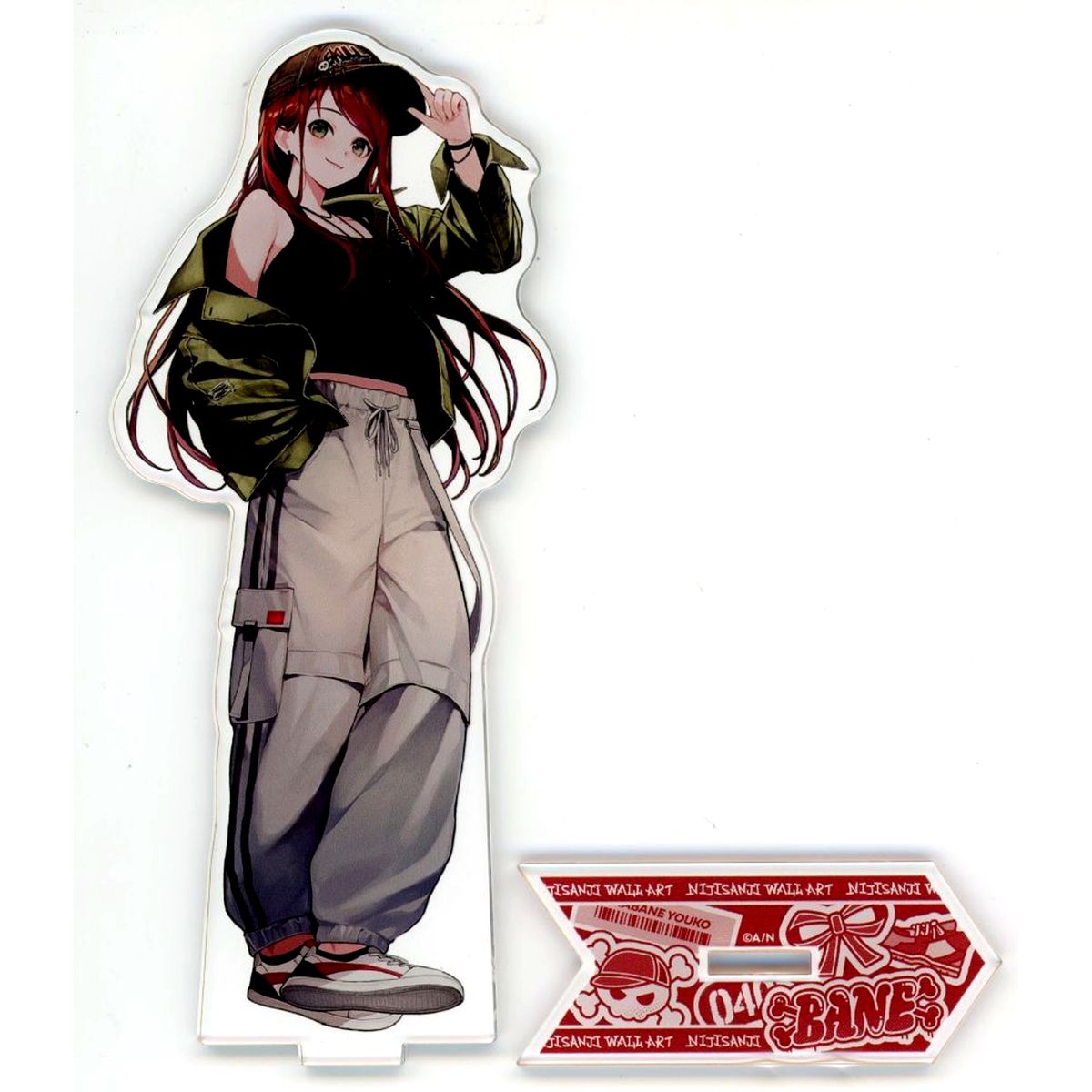 Akabane Youko Virtual YouTuber Nijisanji DMM Scratch! WALL ART Scratch C-1 Prize Acrylic Stand [USED]
