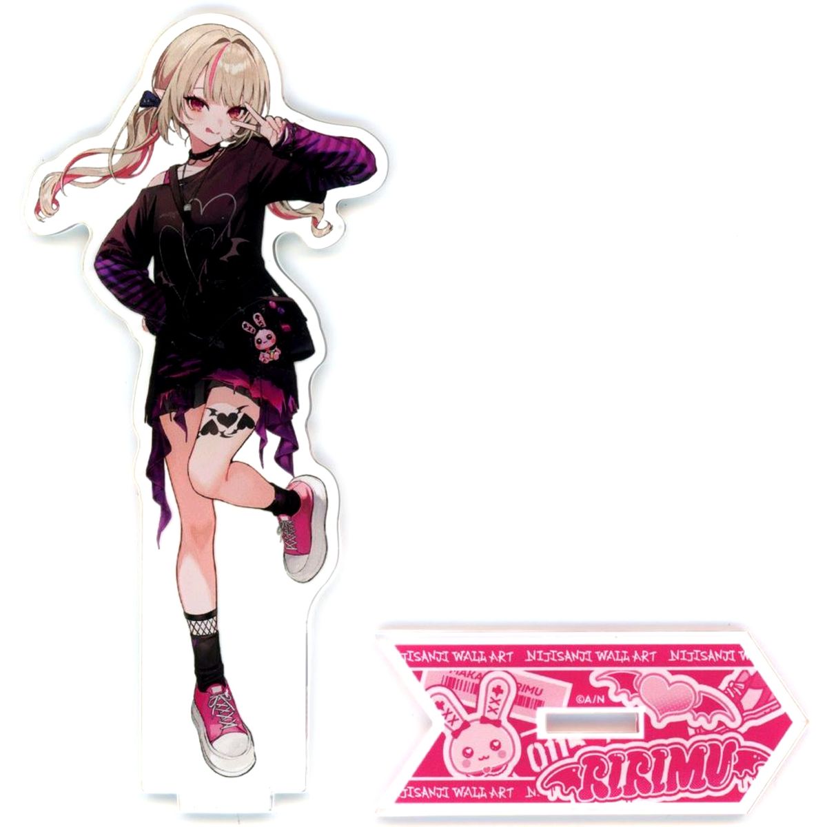Makaino Ririmu Acrylic Stand Virtual YouTuber Nijisanji DMM Scratch! WALL ART Scratch C-4 [USED]