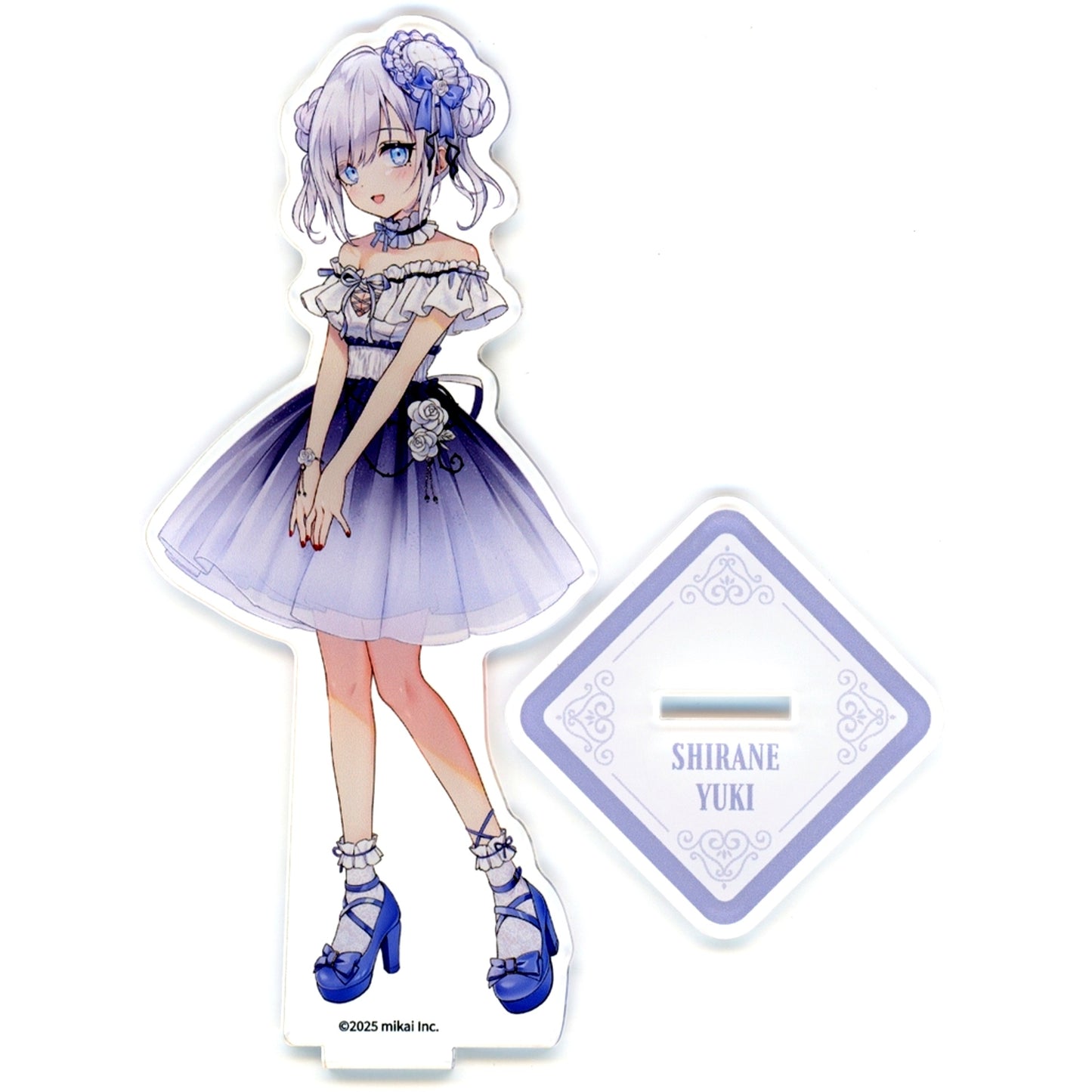 Shirane Yuki C-6 Prize Re:AcT DMM Scratch! Summer Dress Outing Scratch Acrylic Stand [USED]