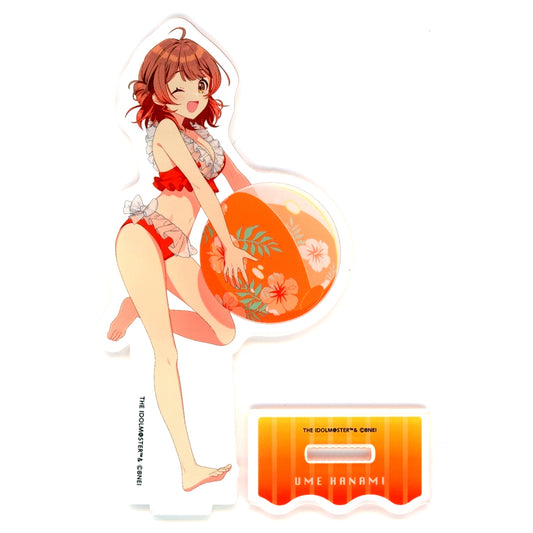 Ume Hanami Life-Size Acrylic Stand Gakuen Idolmaster in Sweets Paradise Beach House [USED]