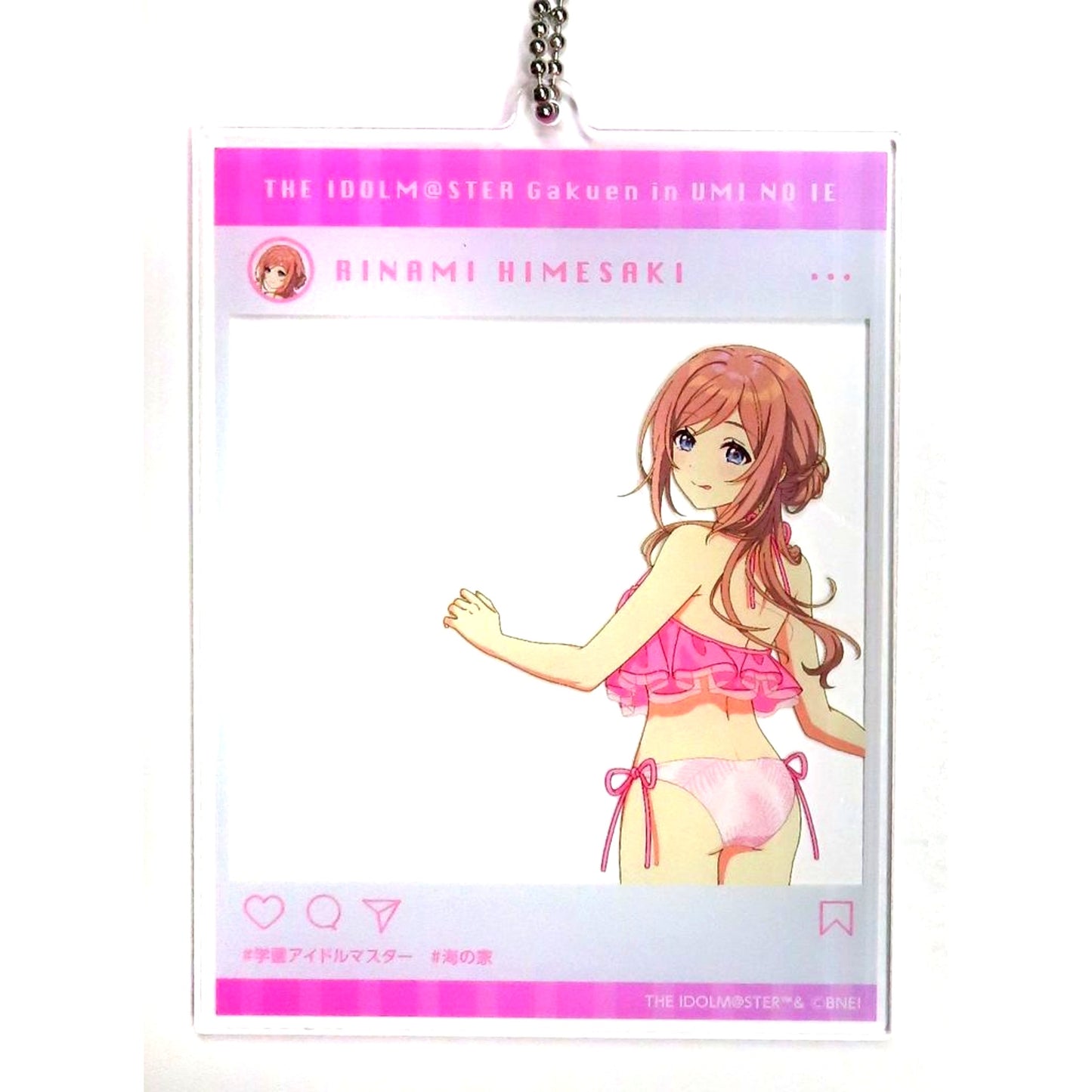 Rinami Himezaki SNS Style Acrylic Keychain Gakuen Idolmaster in Sweets Paradise Beach House [USED]