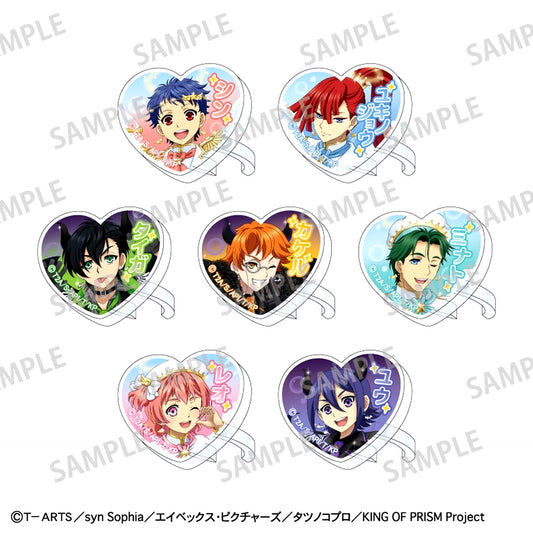 Set of 7 King of Prism Your Endless Call Minna Kirameke Prism Tours FAVERING Acrylic Stand Angel and Demon [USED]