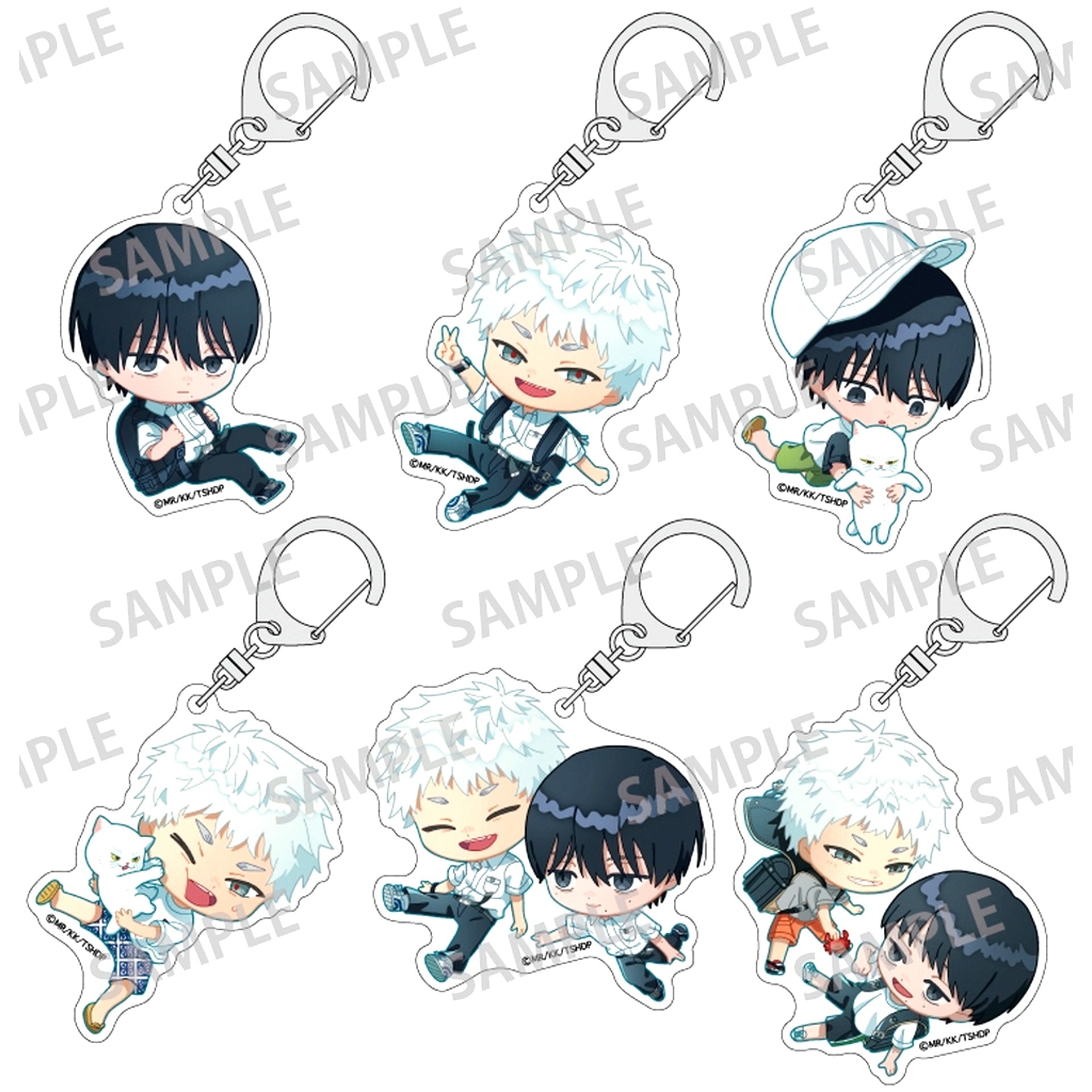 Set of 6 The Summer Hikaru Died Trading Acrylic Keychain Okkochi [USED]