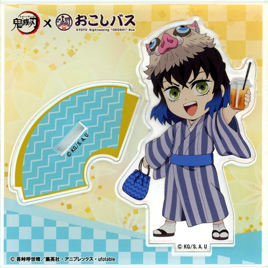 Inosuke Hashibira Demon Slayer: Kimetsu no Yaiba x Okoshi Bus Mini Character Acrylic Stand [USED]