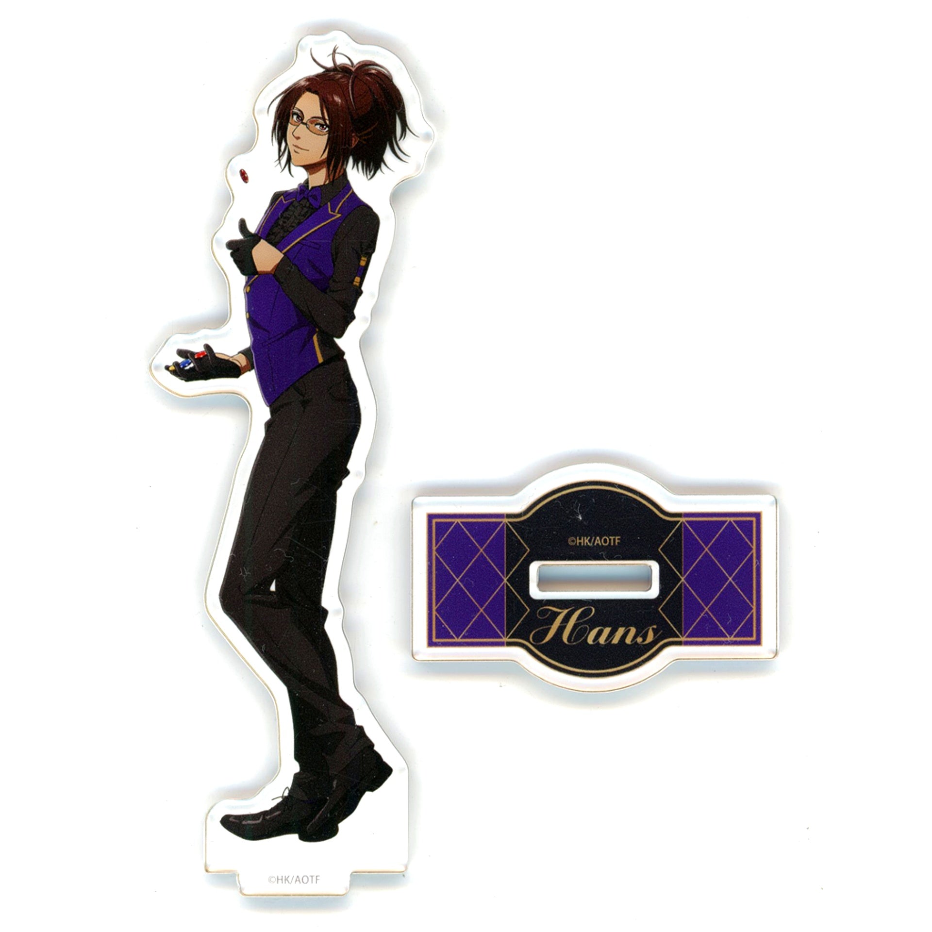 Hange Zoe Attack on Titan Casino Dealer Acrylic Stand Animega x Sofmap Presale Fair [USED]