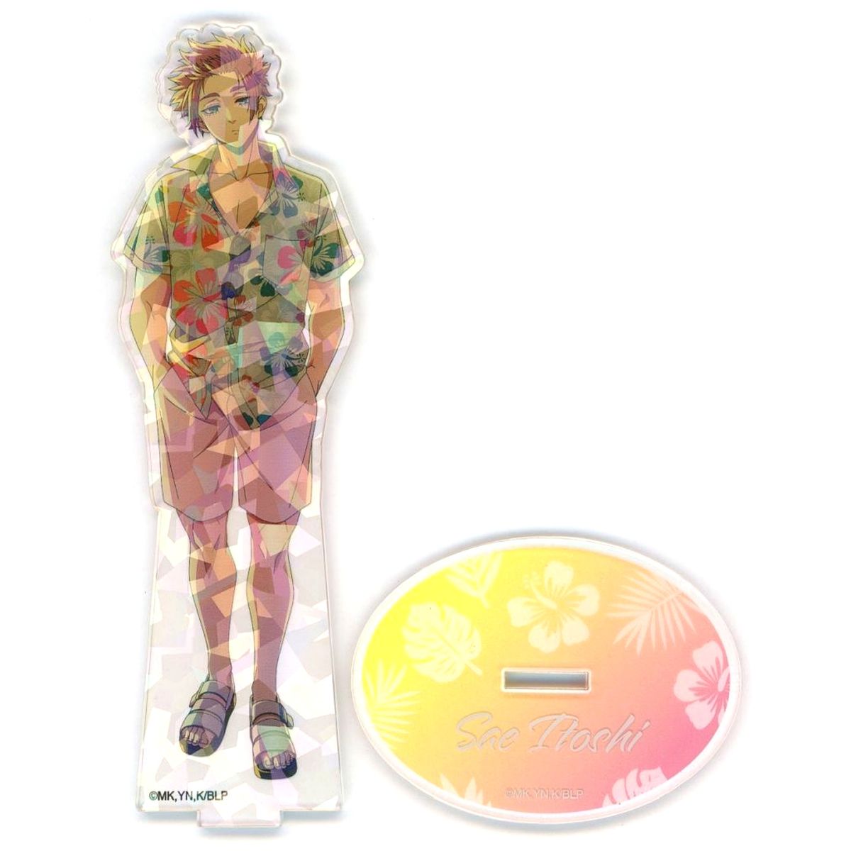 Sae Itoshi Hologram Acrylic Stand Blue Lock x and GALLERY Collaboration Cafe [USED]