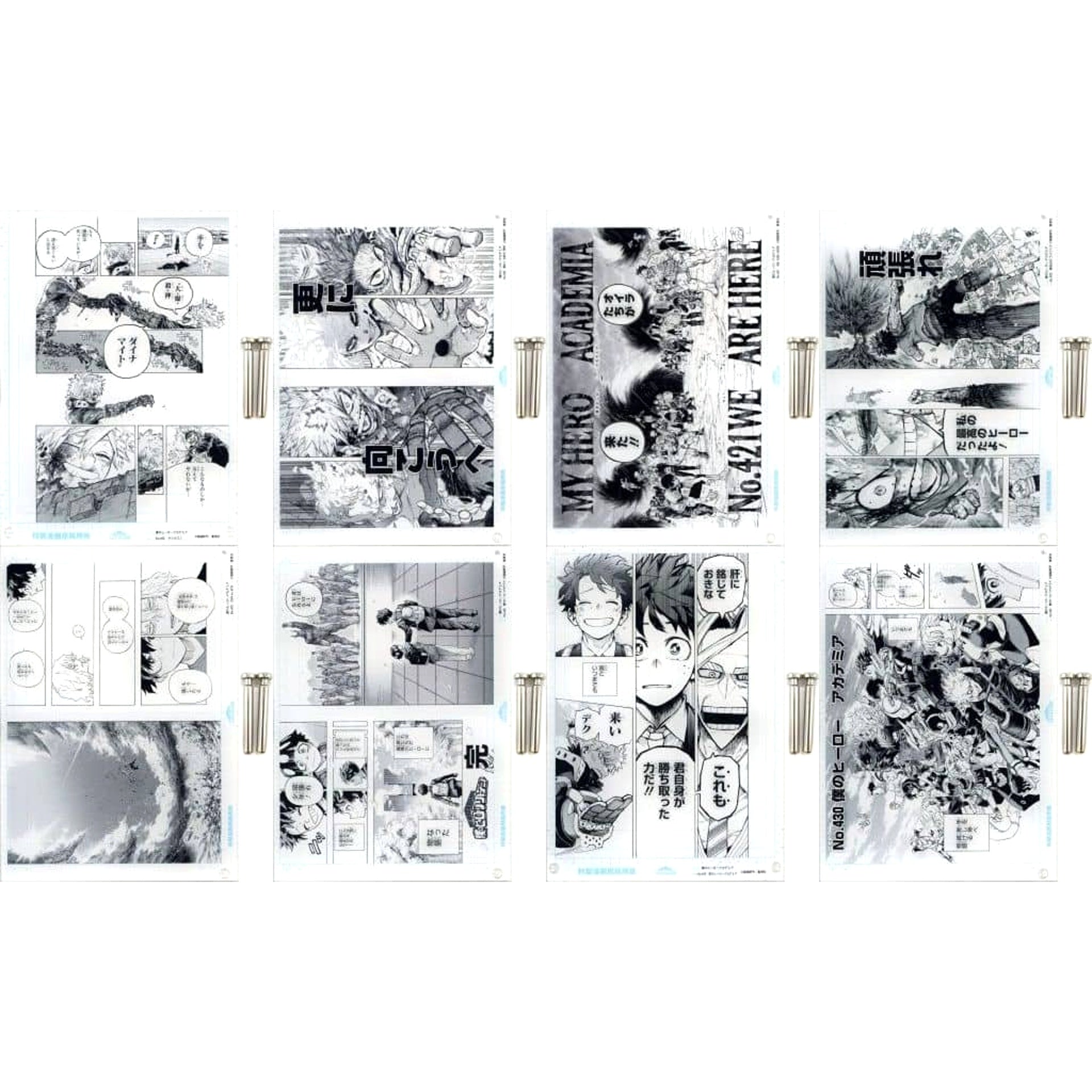 My Hero Academia Izuku Midoriya & Others Scene.09-016 All 8 Types Set Original Art-Style Acrylic Art Vol.2 Weekly Shonen Jump Digital Ver. Subscribers Limited All Applicants Service from Climax Campaign Acrylic Item [USED]