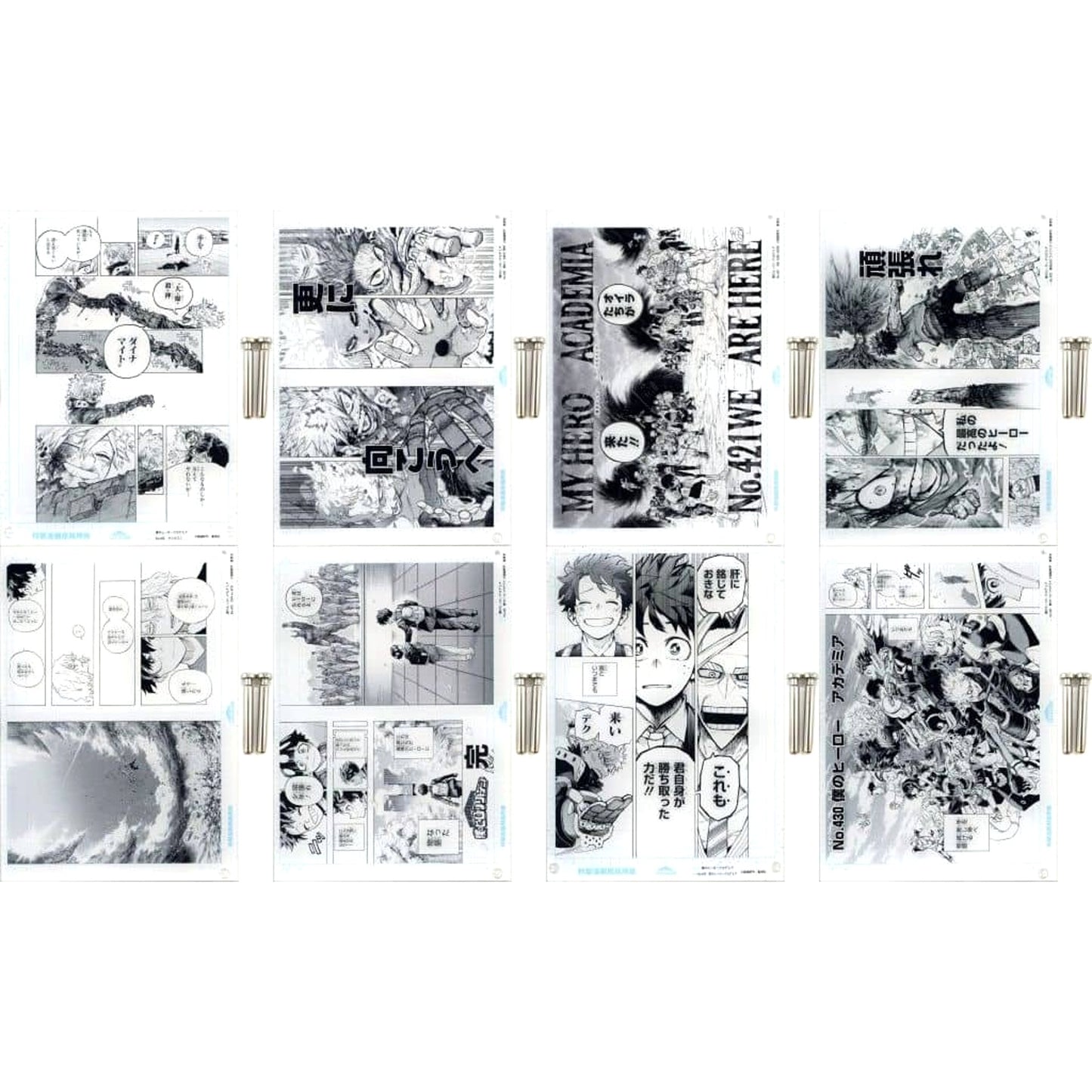 My Hero Academia Izuku Midoriya & Others Scene.09-016 All 8 Types Set Original Art-Style Acrylic Art Vol.2 Weekly Shonen Jump Digital Ver. Subscribers Limited All Applicants Service from Climax Campaign Acrylic Item [USED]