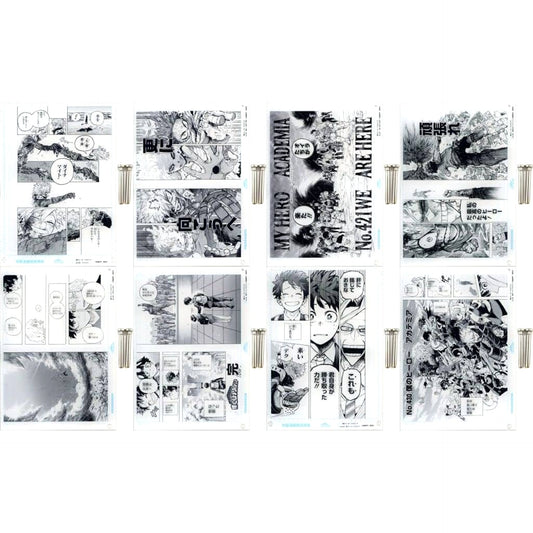 My Hero Academia Izuku Midoriya & Others Scene.09-016 All 8 Types Set Original Art-Style Acrylic Art Vol.2 Weekly Shonen Jump Digital Ver. Subscribers Limited All Applicants Service from Climax Campaign Acrylic Item [USED]