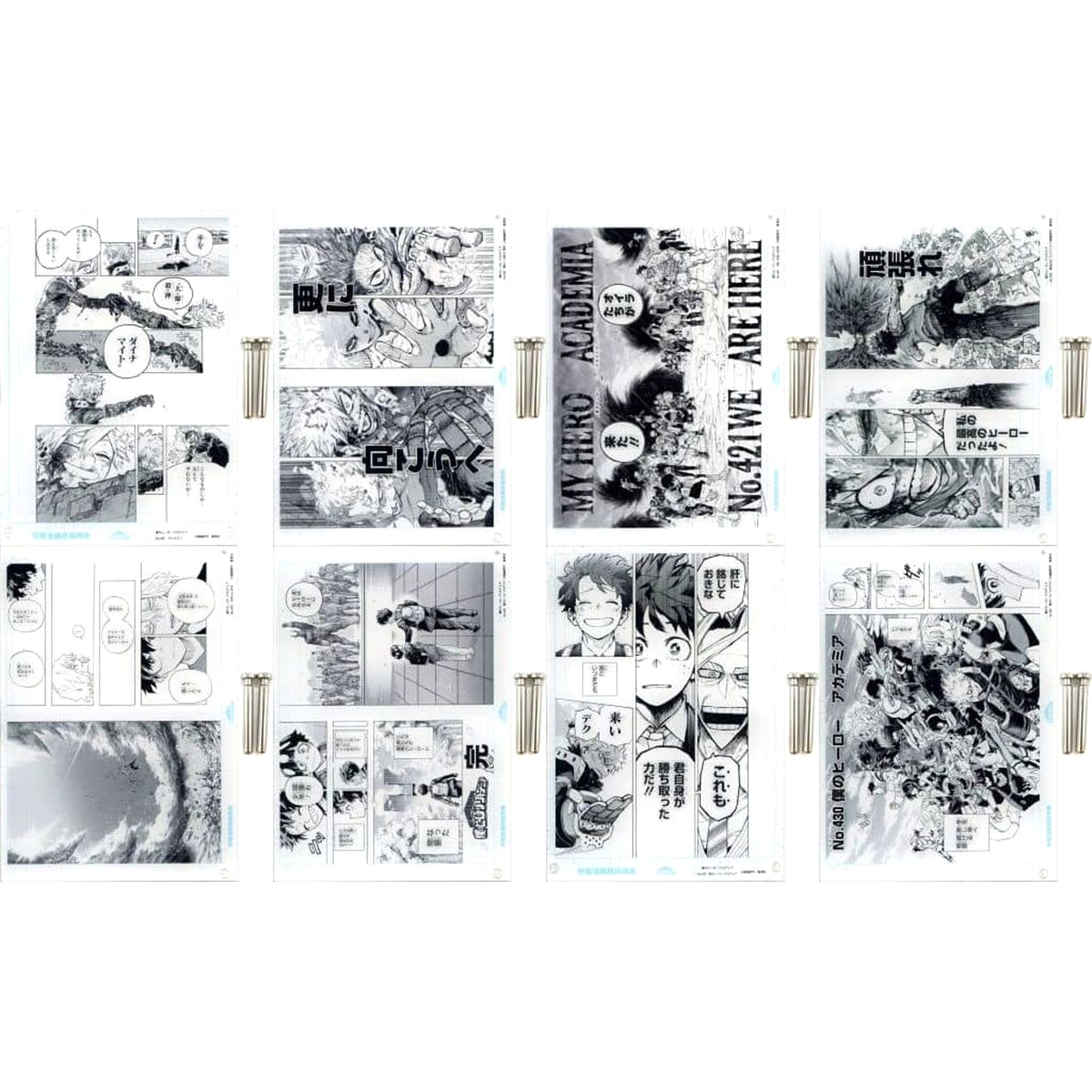 My Hero Academia Izuku Midoriya & Others Scene.09-016 All 8 Types Set Original Art-Style Acrylic Art Vol.2 Weekly Shonen Jump Digital Ver. Subscribers Limited All Applicants Service from Climax Campaign Acrylic Item [USED]
