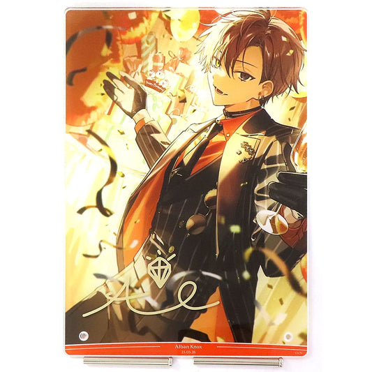 Alban Knox B5 Acrylic Panel Foil Stamped Replica Autograph Virtual YouTuber Nijisanji NIJISANJI EN Alban Knox Birthday 2025 Bonus Item Single Item [USED]