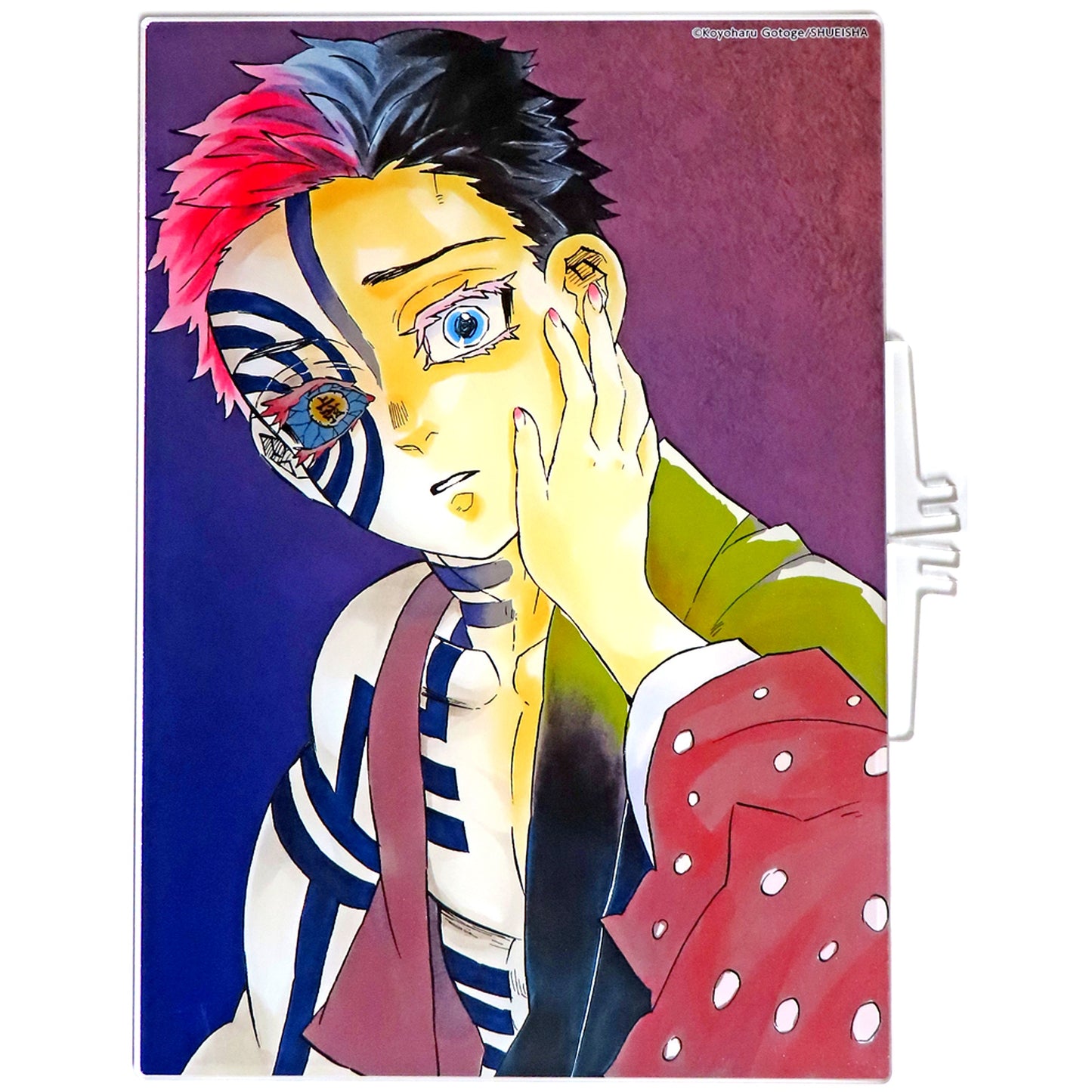 Akaza Foil-Stamped Acrylic Art Demon Slayer Jump Characters Store Limited [USED]