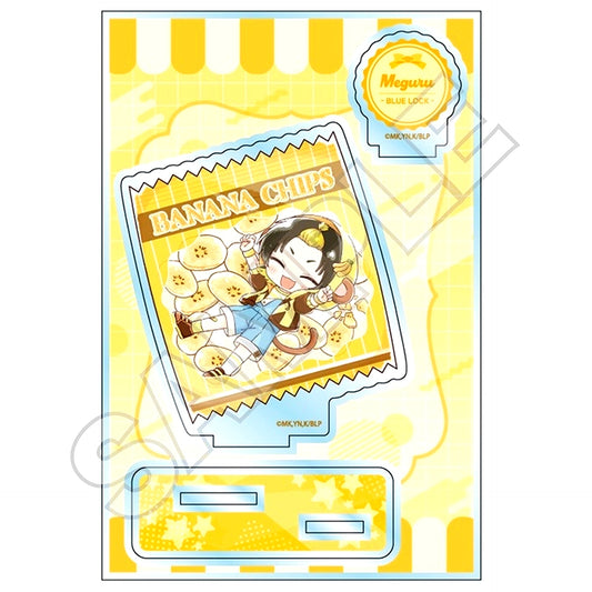 Meguru Bachira Sketchu! Snack Package Acrylic Stand Jr. Blue Lock [USED]