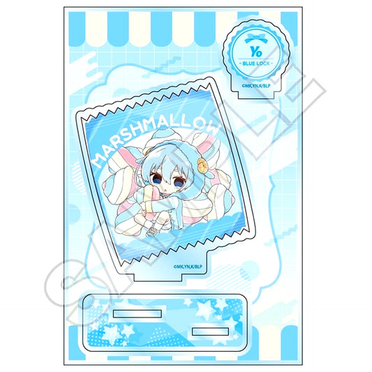 Yo Hiori Sketchu! Snack Package Acrylic Stand Jr. Blue Lock [USED]