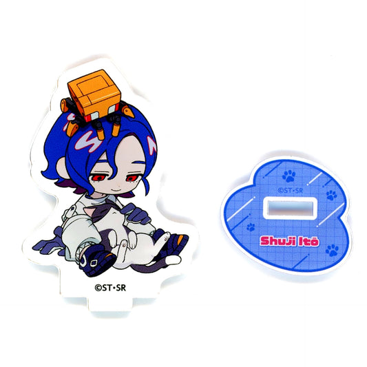 Shuji Ito Mobile Suit Gundam GQuuuuuuX x Karaoke Manekineko Mini Acrylic Stand [USED]